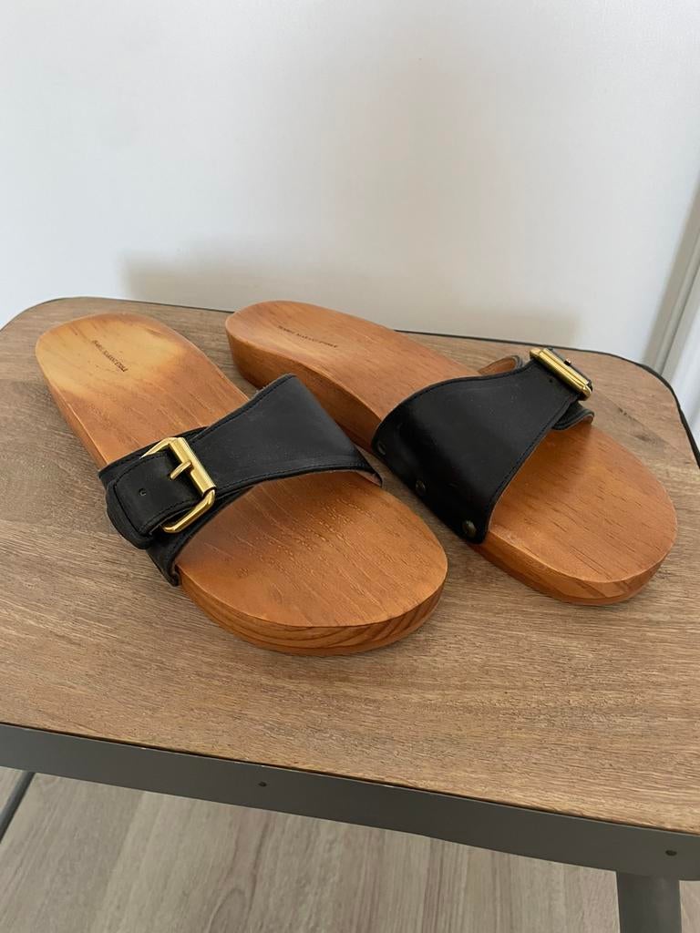 Isabel Marant kleppers nieuw 41, Ophalen of Verzenden, Zo goed als nieuw, Zwart, Slippers
