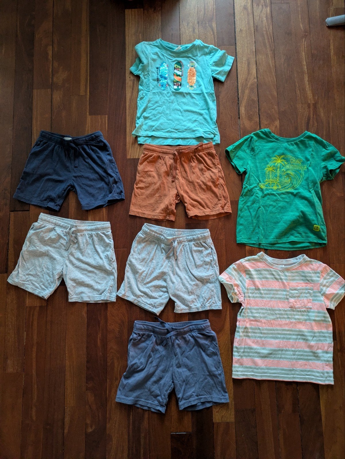 Zomerkleding jongen maat 110-116: korte broeken & shirts, Ophalen, Gebruikt, Maat 110