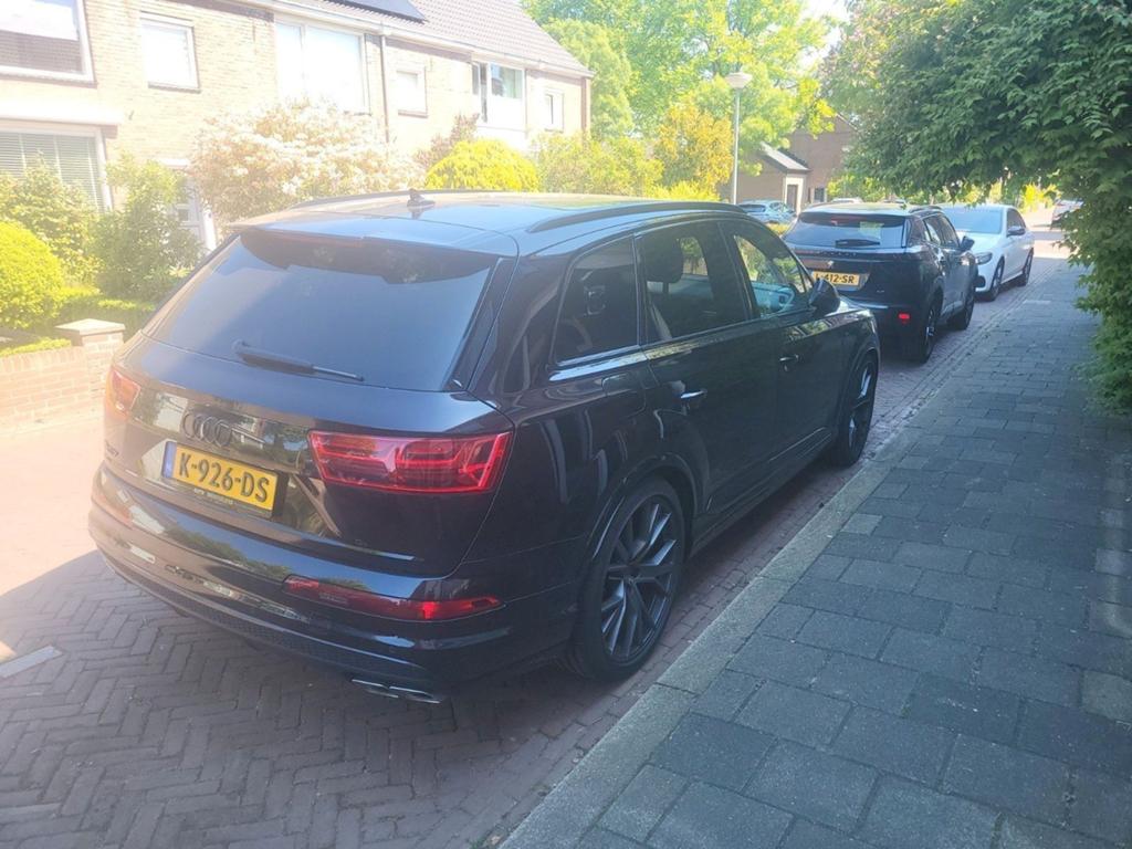 Audi Q7 SQ7 4.0 TDI 435pk Quattro Tiptronic 7pl 2017 Zwart, Auto's, 435 pk, 7 stoelen, Zwart, Leder