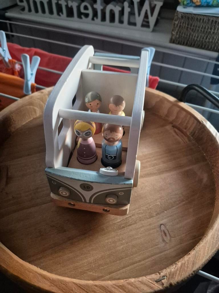 Little dutch speelgoed camper met poppetjes, Ophalen, Gebruikt