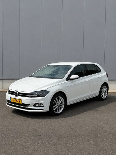 VW  Polo 1.0 TSI 95pk 2018 Wit NAP Onderhoudshistorie, Voorwielaandrijving, 40 €/maand, Wit, Origineel Nederlands