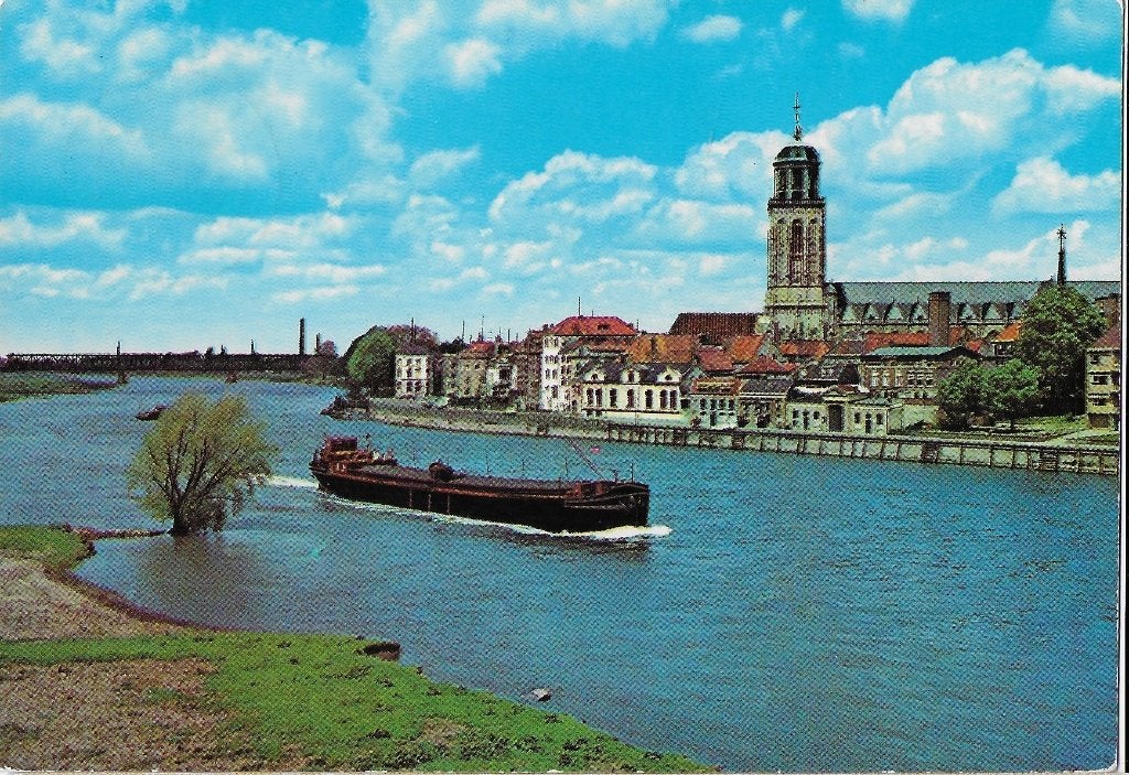 X11 Gelopen ansichtkaart gezicht op deventer, Verzenden, 1960 tot 1980, Gelopen, Overijssel