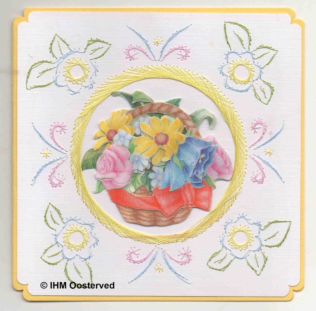 3D Kaart Blanco 3  Bloemen in pot, Ophalen of Verzenden, Nieuw, Overige thema's