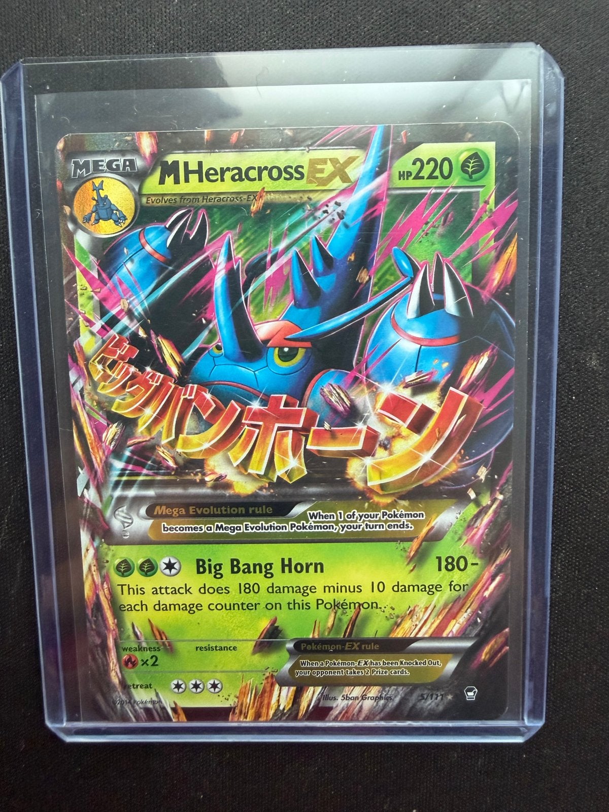 M Heracross EX 5/111, Ophalen of Verzenden, Zo goed als nieuw, Losse kaart, Foil