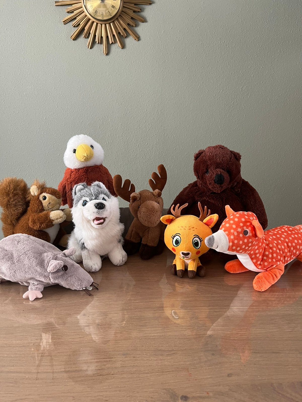 Leuke set bos dieren knuffels, Ophalen of Verzenden, Zo goed als nieuw, Overige typen