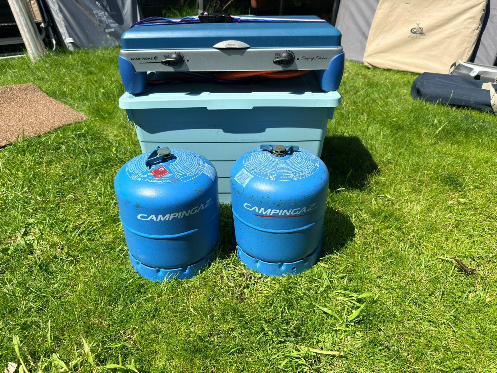 Campingaz R907 2,75KG gasflessen + kookstel, Ophalen, Gebruikt