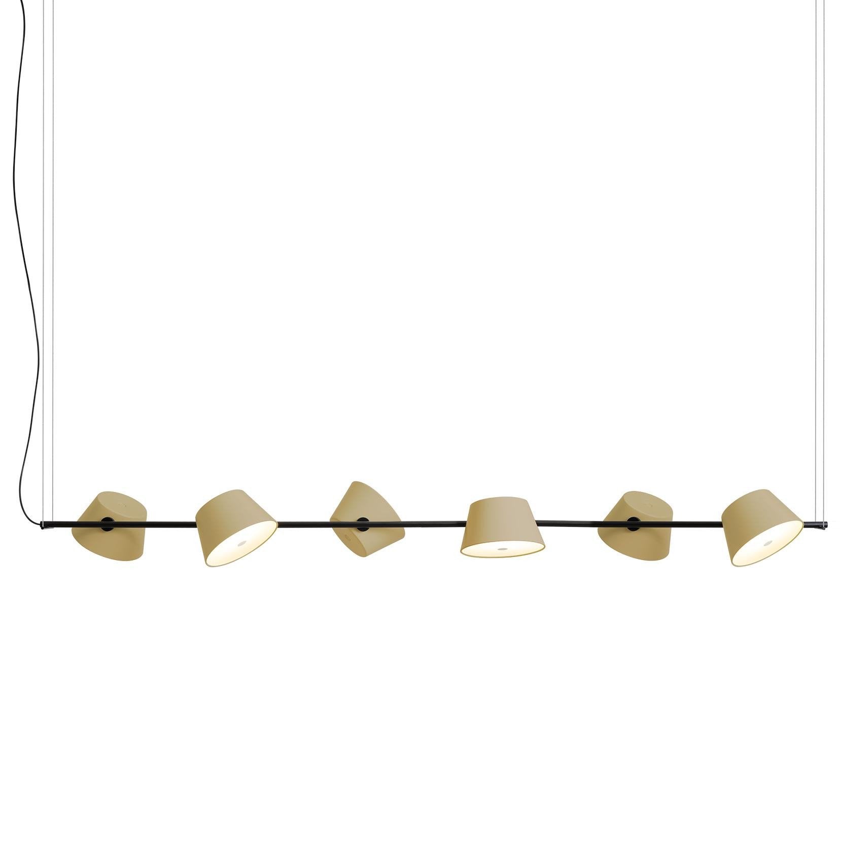 Tam tam 6 hanglamp Marset, Ophalen, Zo goed als nieuw, Modern, E27 (groot)