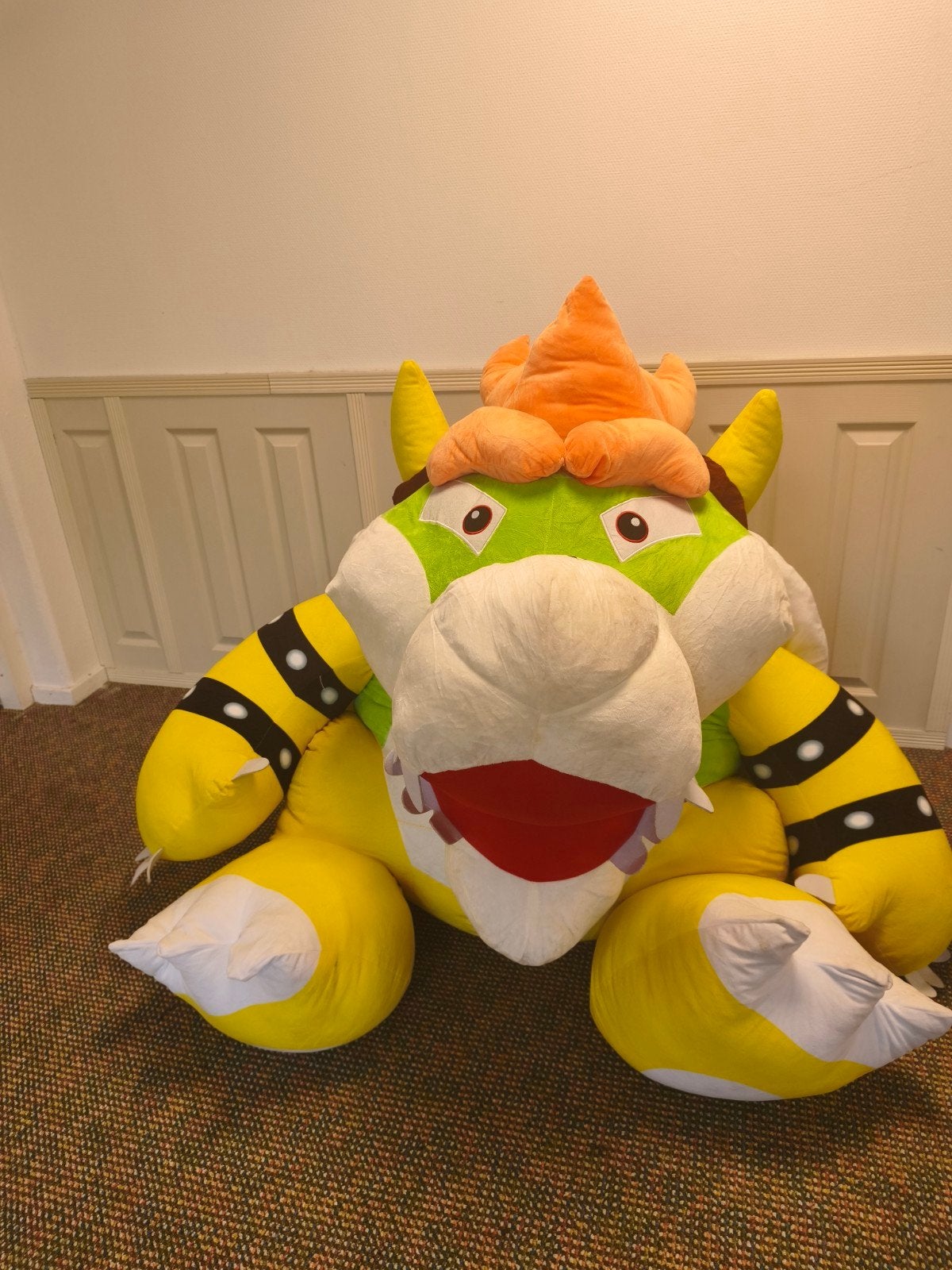 Huge soft toy Bowser from Super Mario / Plush Bowser XXL, Dinosaurus, Ophalen of Verzenden, Zo goed als nieuw, Nintendo