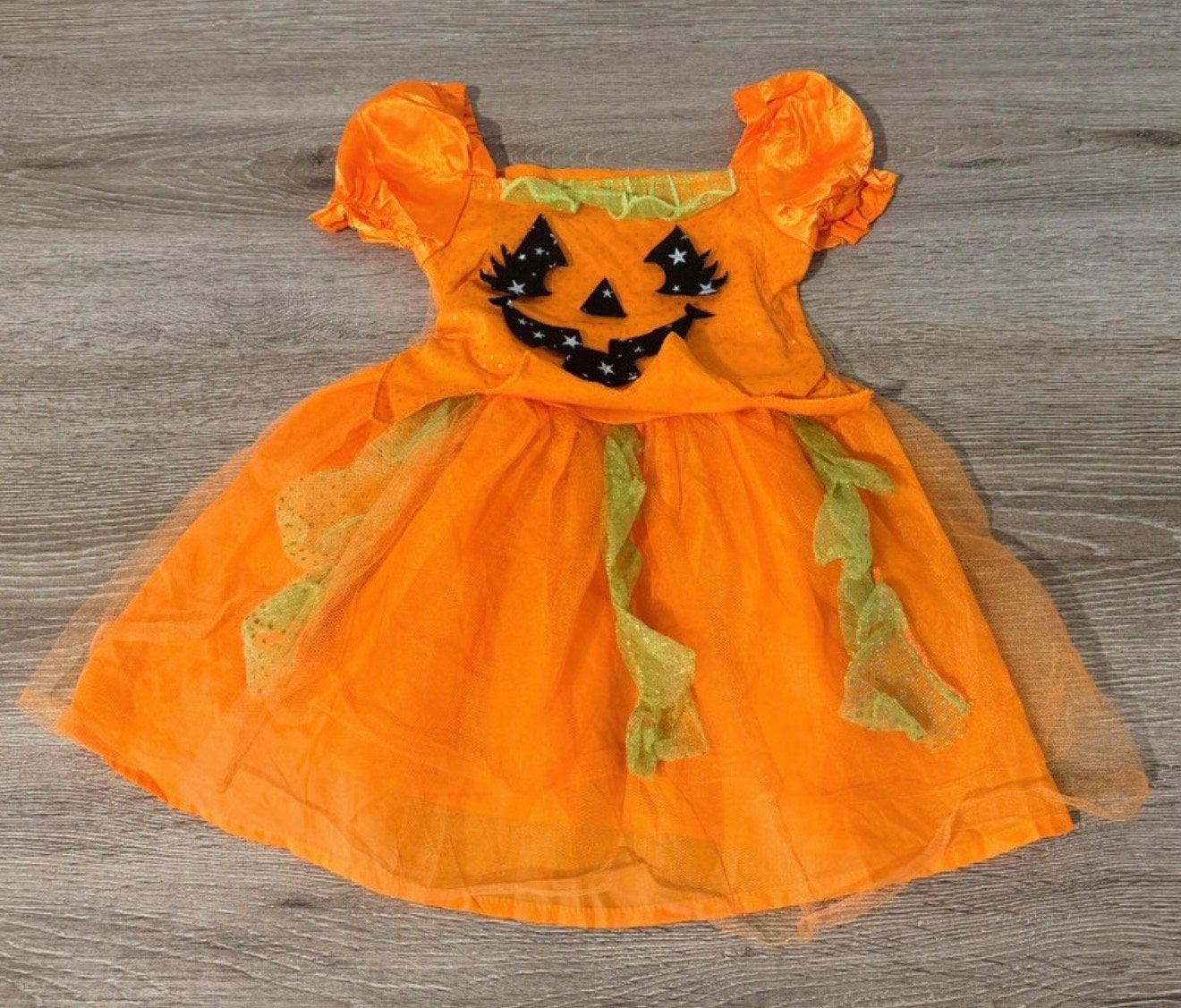 Pompoen Halloween jurkje 1-1,5 jaar (80-86 cm), Ophalen of Verzenden, Zo goed als nieuw, 104 of kleiner, Meisje
