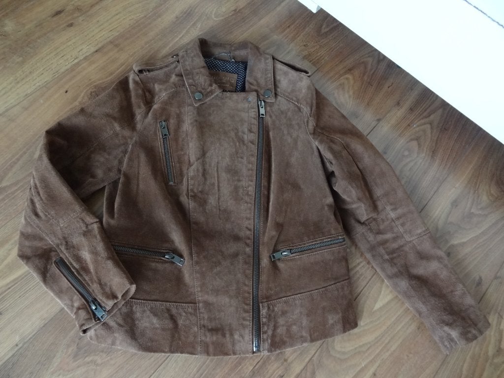 Violeta suede jas, Mango, Bruin, Ophalen of Verzenden, Maat 36 (S)