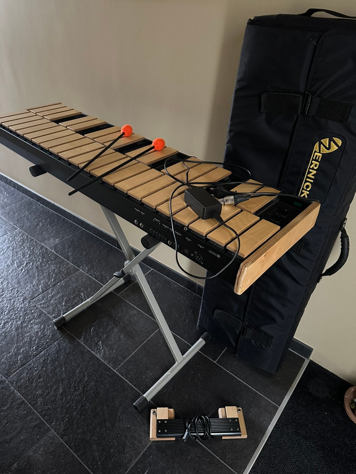 3 octaaf xylosynth (marimba, xylofoon, vibrafoon), Ophalen, Zo goed als nieuw
