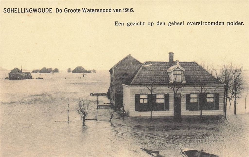 703-408-007 Schellingwoude De Groote Watersnood Van 1916, Verzenden, Voor 1920, Noord-Holland