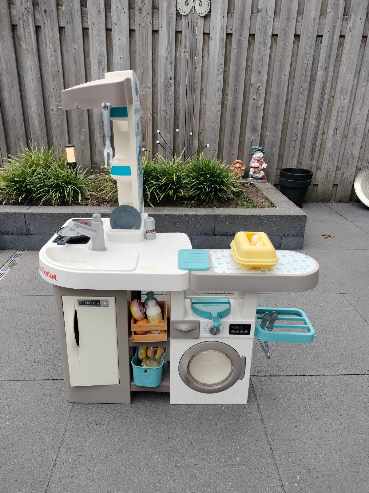 Smoby Tefal Speelkeuken met wasmachine en strijkplank, Kinderen en Baby's, Ophalen, Gebruikt, Kunststof