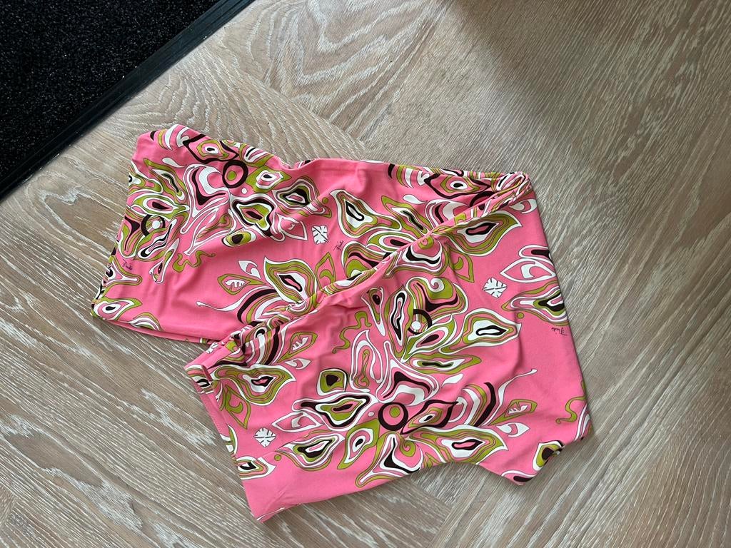 Emilio Pucci broek iconische print 40/42, Kleding | Dames, Verzenden, Zo goed als nieuw, Lang