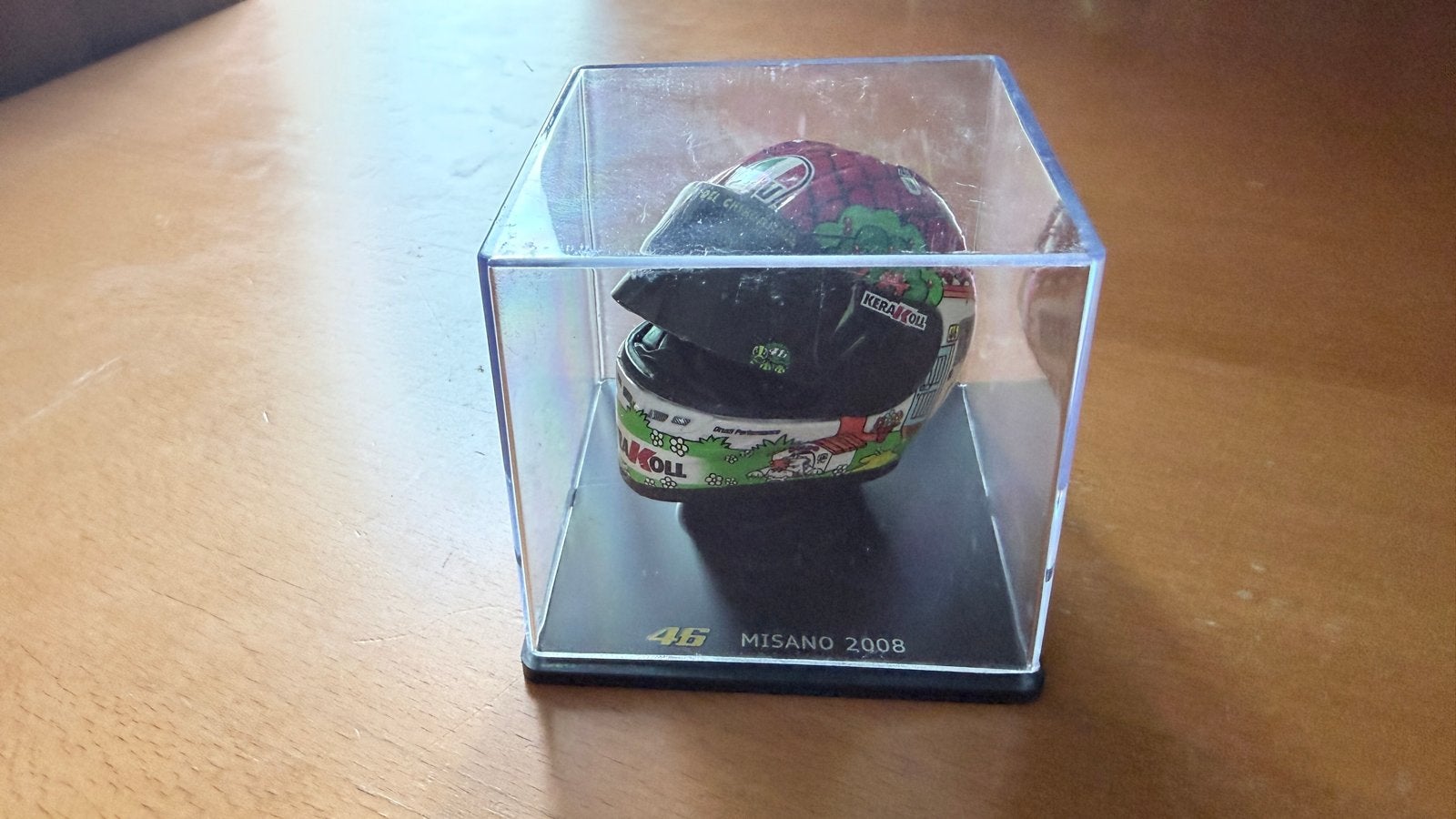 Valentino Rossi The Doctor helm schaal 1:5 Misano 2008, Overige merken, Gebruikt, Ophalen of Verzenden, Groter dan 1:32