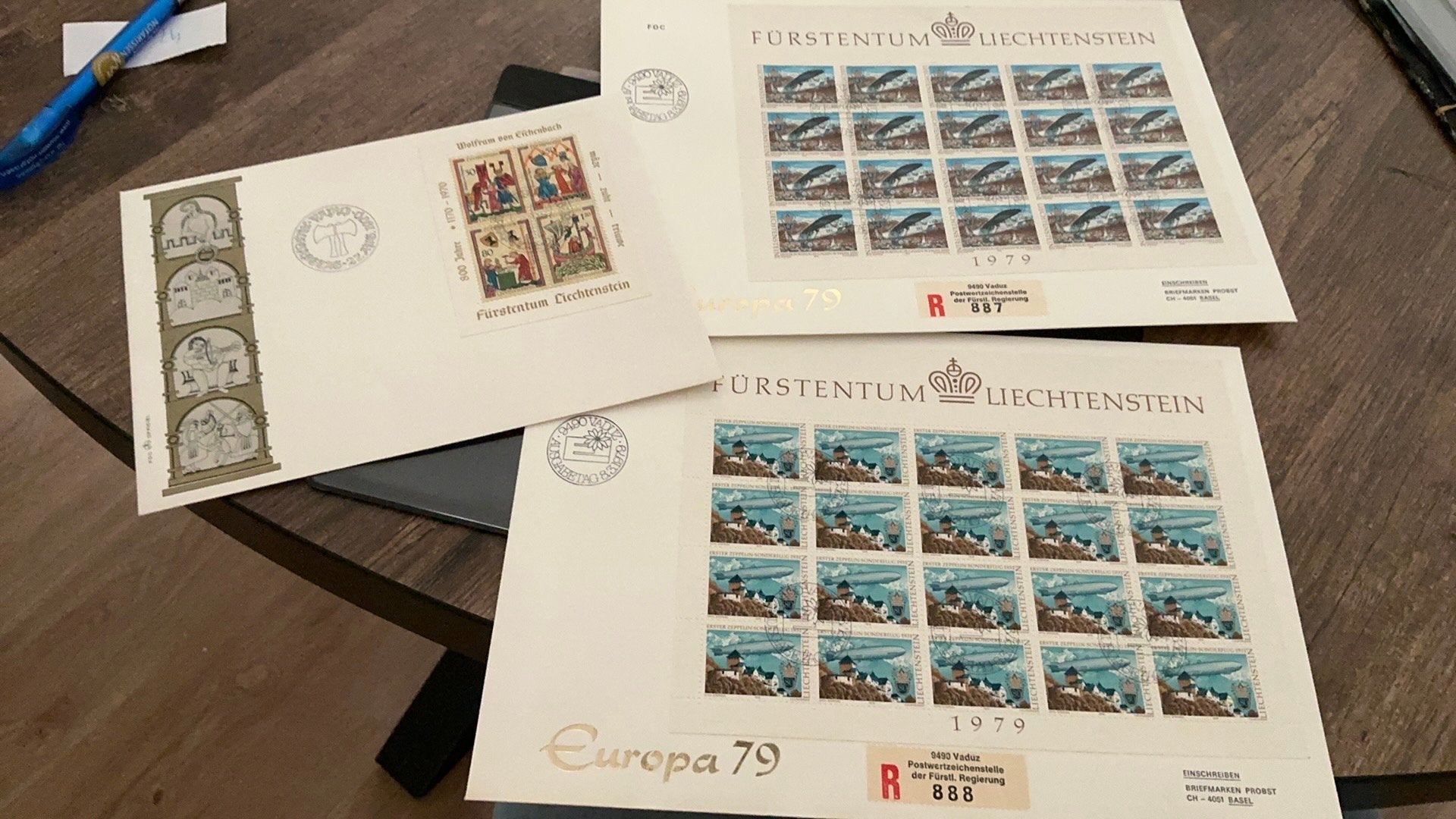 #24 Set FDC’s Liechtenstein, Postzegels en Munten, Postzegels | Eerstedagenveloppen, Ophalen of Verzenden, Europa