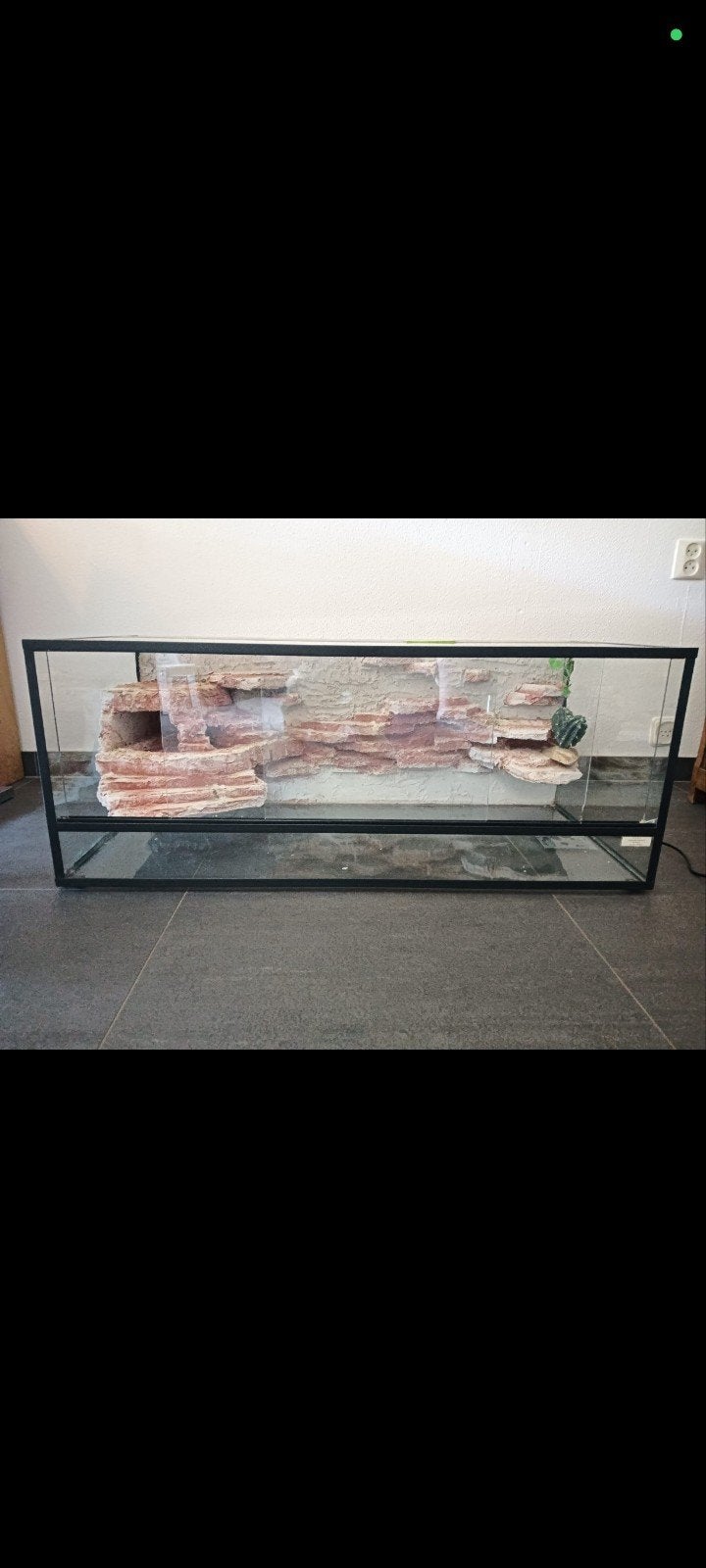 Terrarium met achterwand. 
97,5 x 47 x 40cm, Ophalen