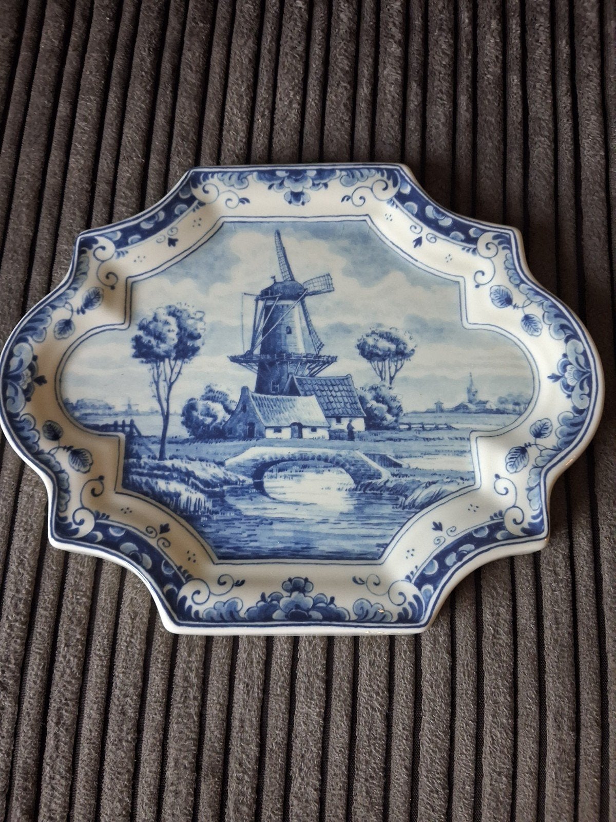 Origineel Delftsblauw Handwerk Wandbord Molen, Antiek en Kunst, Ophalen of Verzenden