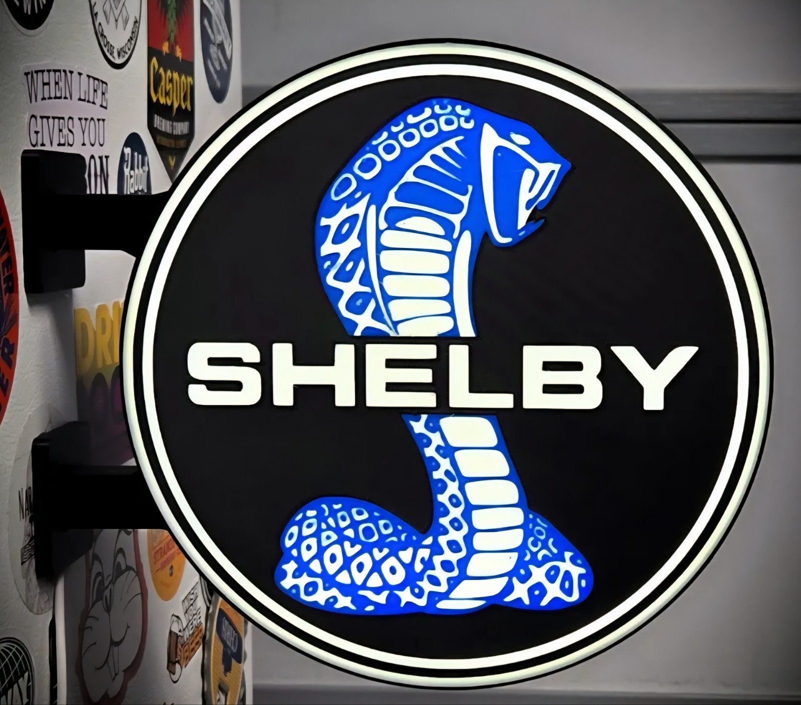 Dubbelzijdige LED Lichtbak Shelby Cobra - Ø30cm, Ophalen of Verzenden