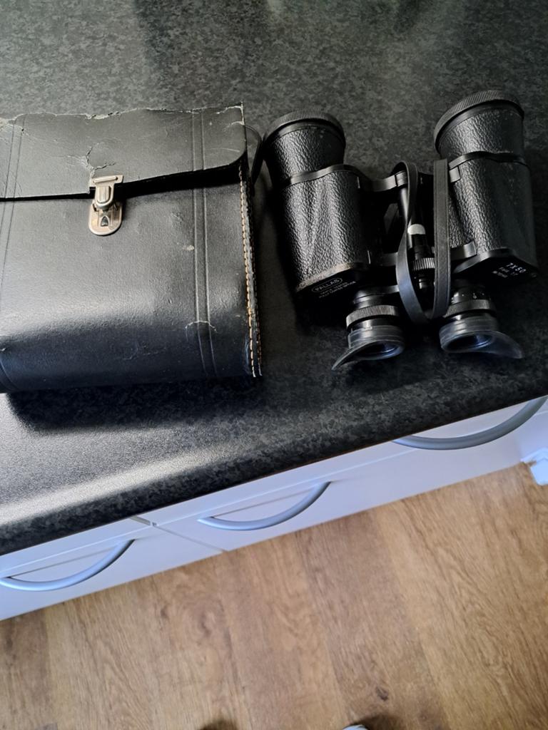 Pallas Verrekijker 7x50 - Triple Tested, Fully Coated Optics, Gebruikt, Minder dan 8x, Met hoes of tas, Porro (met knik)