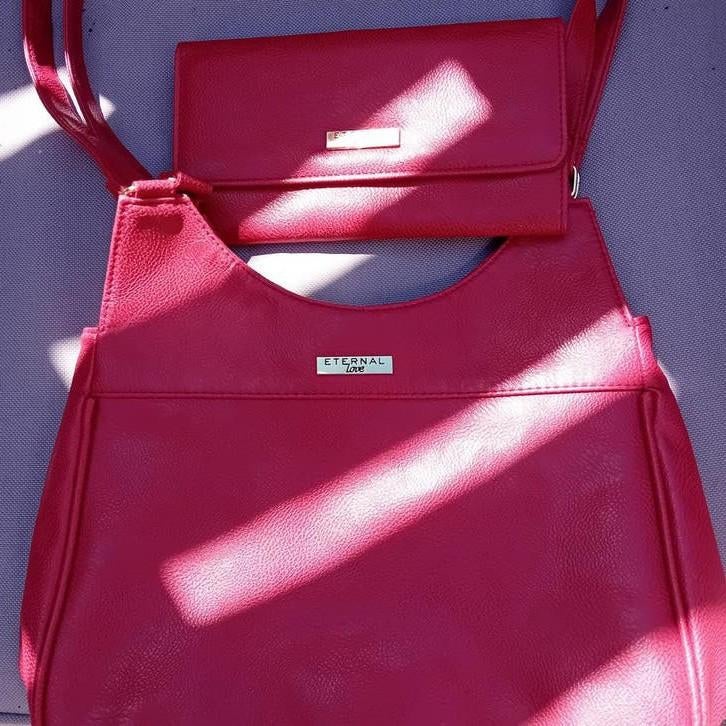 Schouder tas met portemonnee nieuwe, Ophalen of Verzenden, Nieuw, Rood, Dame
