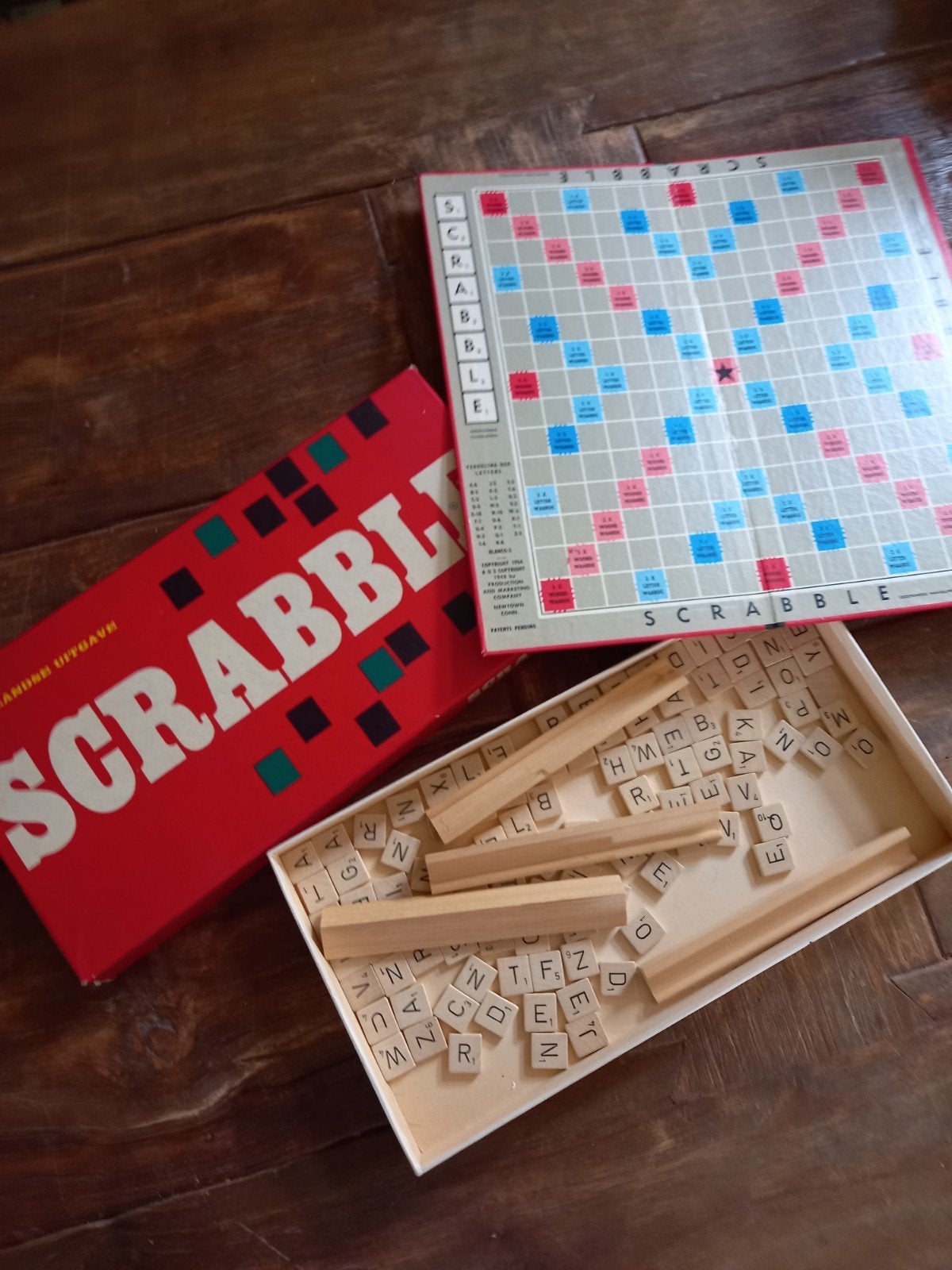 Vintage Scrabble uit 1948 - Complete Nederlandse Uitgave, Een of twee spelers, Ophalen of Verzenden, Gebruikt, J.W. Spear & Sons