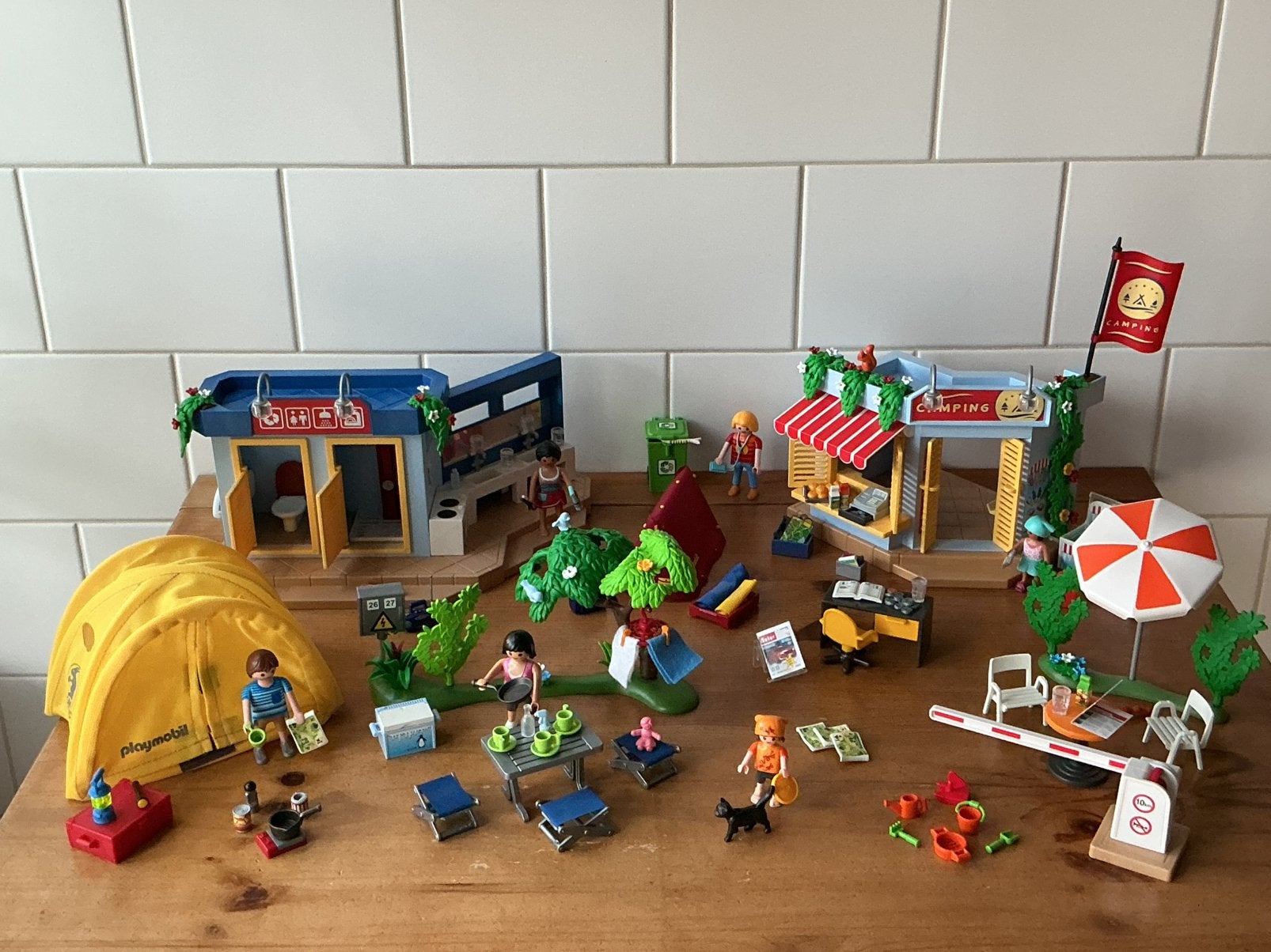 PLAYMOBIL UITGEBREIDE GROTE CAMPING  ☕️ 🍰  SUPER MOOI !!, Ophalen of Verzenden, Gebruikt