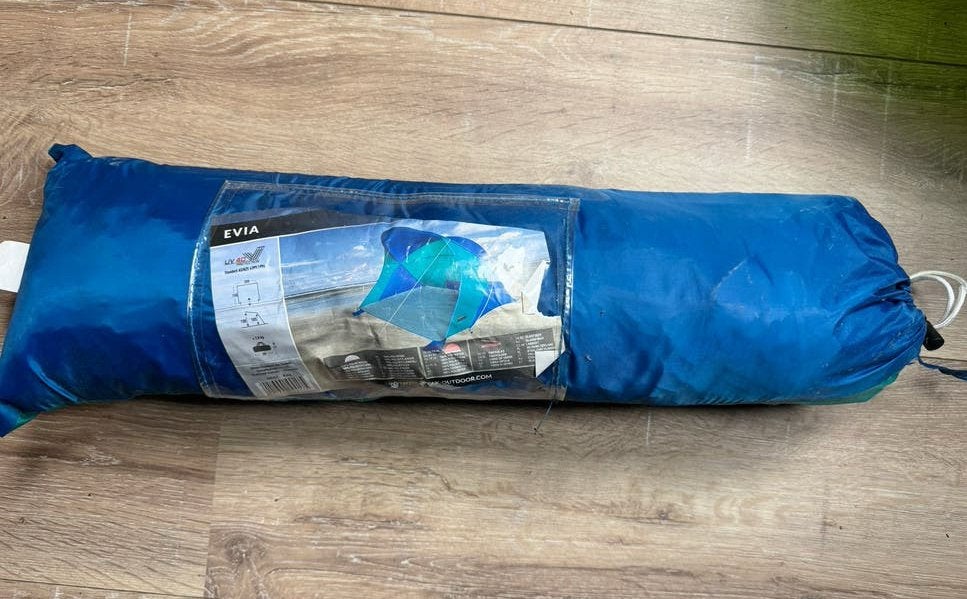 Strandtentje High Peak Evia - Blauw, Ophalen of Verzenden, Zo goed als nieuw, Tot en met 2