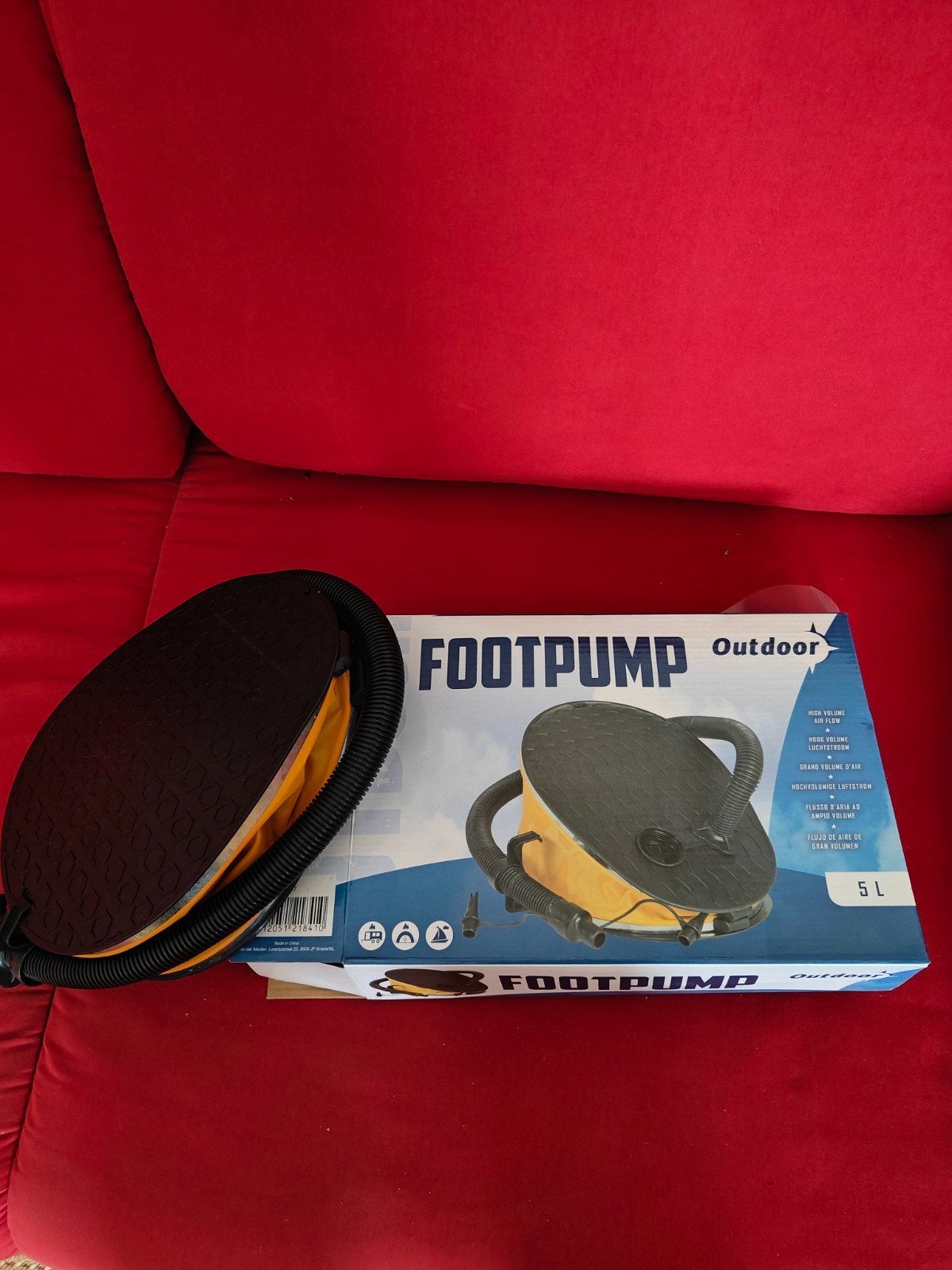Voetpomp Outdoor 5L - Nieuw in doos, Ophalen of Verzenden, Nieuw