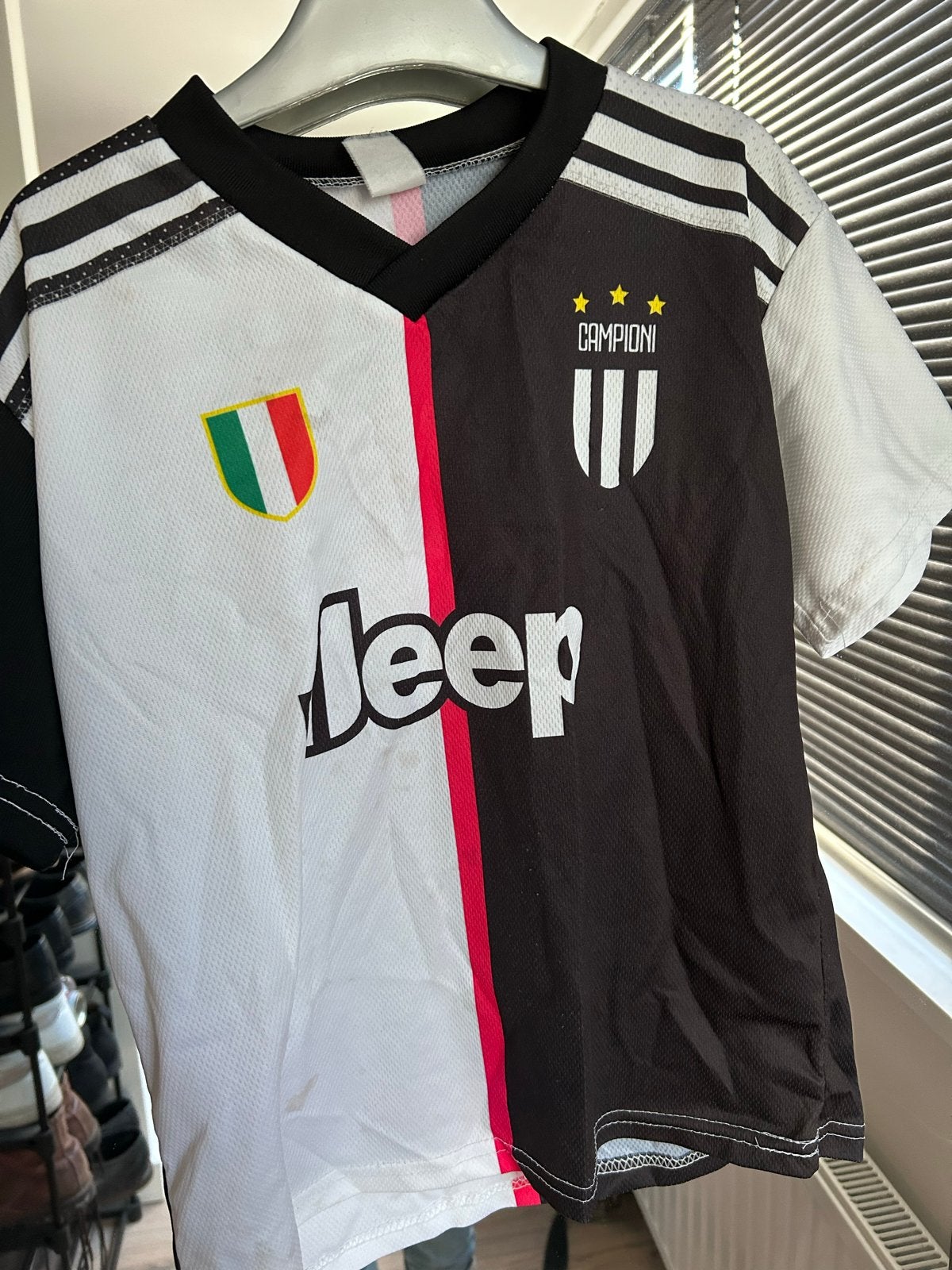 Juventus Ronaldo voetbalshirt maat 140, Kinderen en Baby's, Ophalen of Verzenden, Gebruikt, Jongen, Shirt of Longsleeve