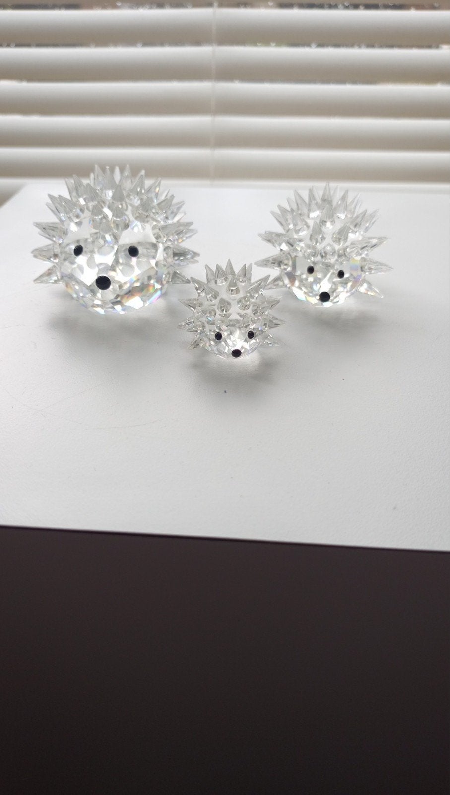 Swarovski egels groot, middel,klein, Ophalen of Verzenden, Zo goed als nieuw, Figuurtje
