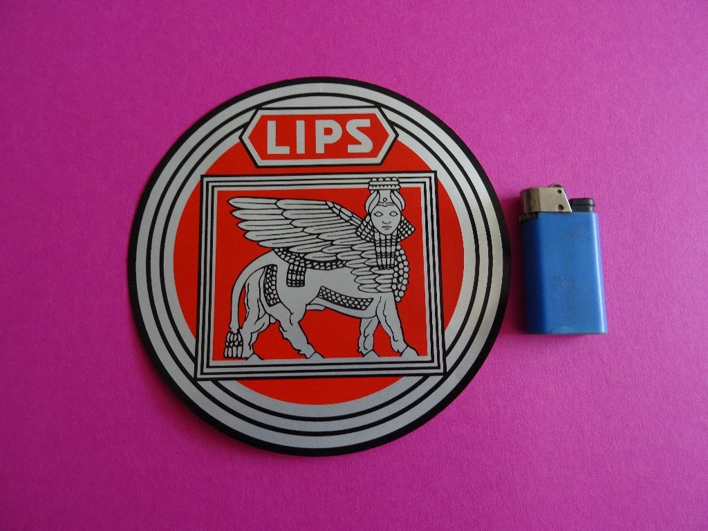 sticker antieke lips Dordrecht kluis brandkast slot sloten, Ophalen of Verzenden