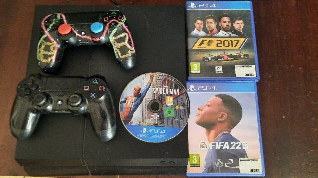 Playstation 4 + 2 controllers en 3 spellen, Met 2 controllers, Ophalen of Verzenden, Met harde schijf, Original