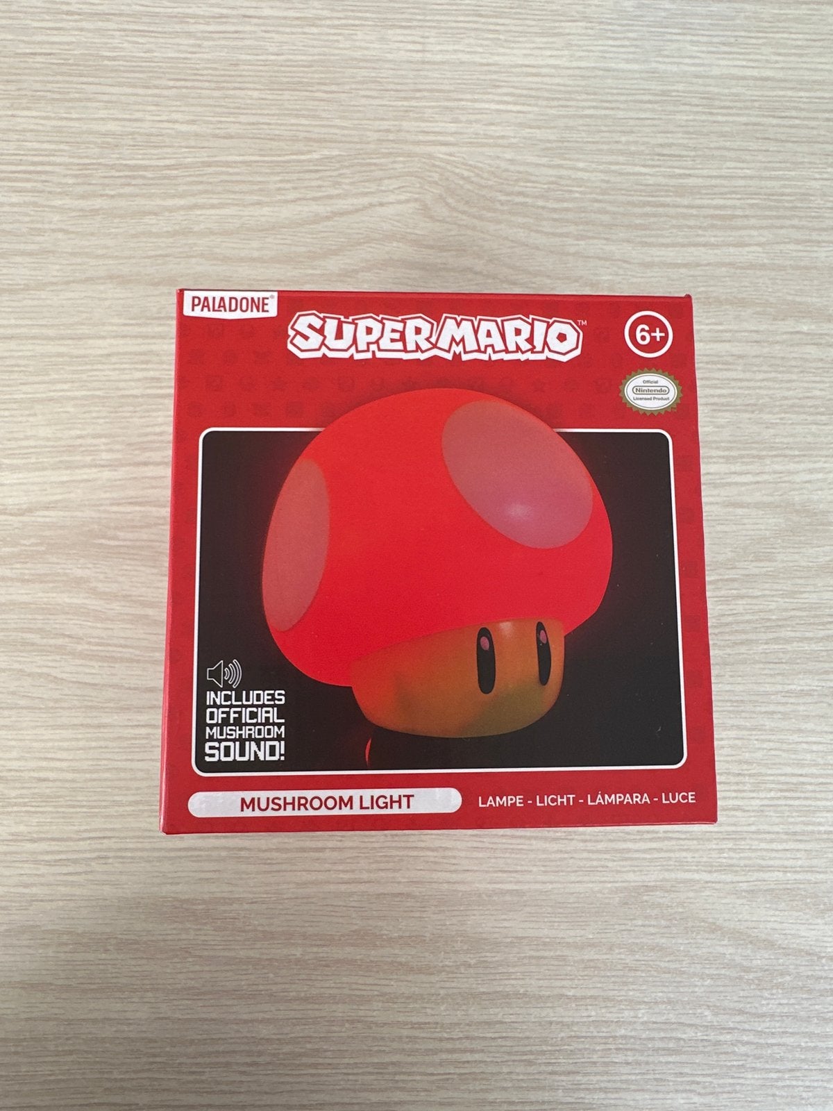 Super Mario Mushroom Light met geluid, Ophalen of Verzenden, Zo goed als nieuw, Jongen of Meisje