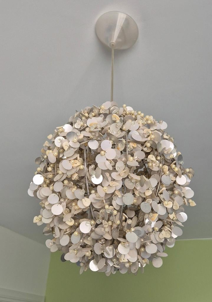 Hanglamp met pailletten en kralen, Ophalen of Verzenden
