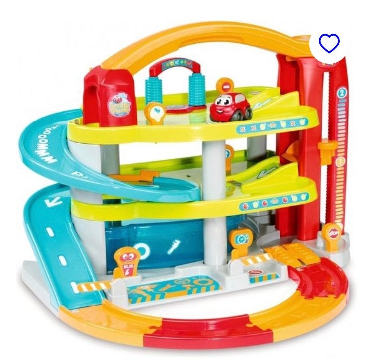 Smoby Vroom Planet Parkeergarage met auto, Ophalen of Verzenden, Zo goed als nieuw