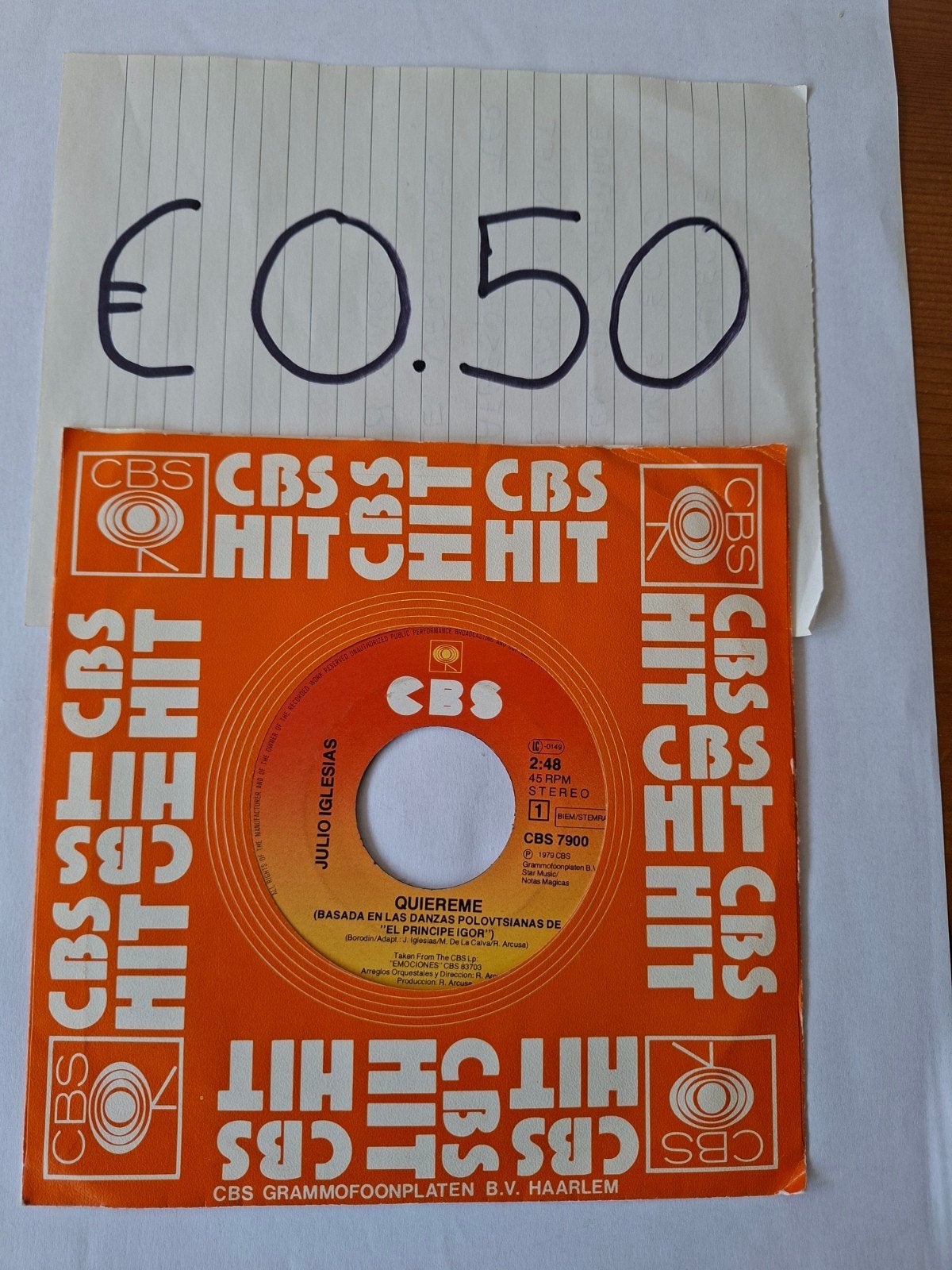 Julio Iglesias, Ophalen of Verzenden, Gebruikt, 7 inch, Pop