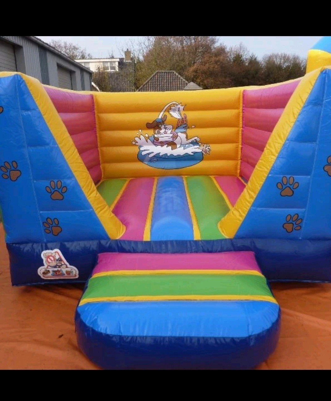 Springkussen te koop - Kleurrijk en in goede staat 3x4, Ophalen of Verzenden, Gebruikt