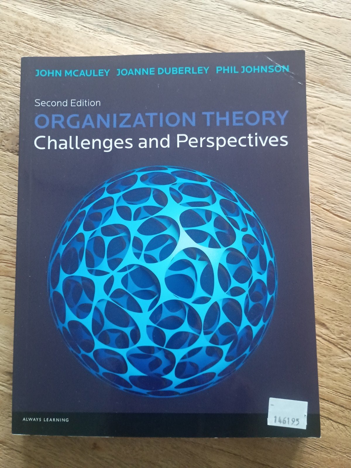 Organization Theory: Challenges and Perspectives (2e), John McAuley, Joanne Duberley, Phil Johnson, Zo goed als nieuw, Gamma, HBO