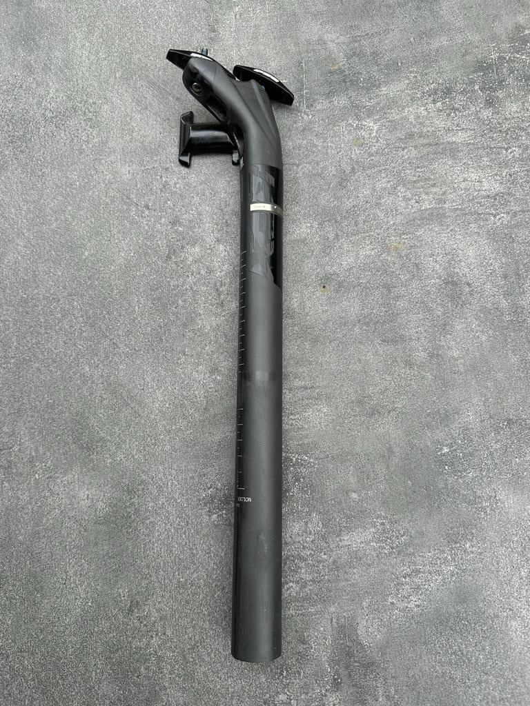 Carbon Zadelpen - 31,6 mm diameter, 40 cm lang 25mm offset, Elektrische fiets, Gebruikt, Ophalen of Verzenden, Zadel