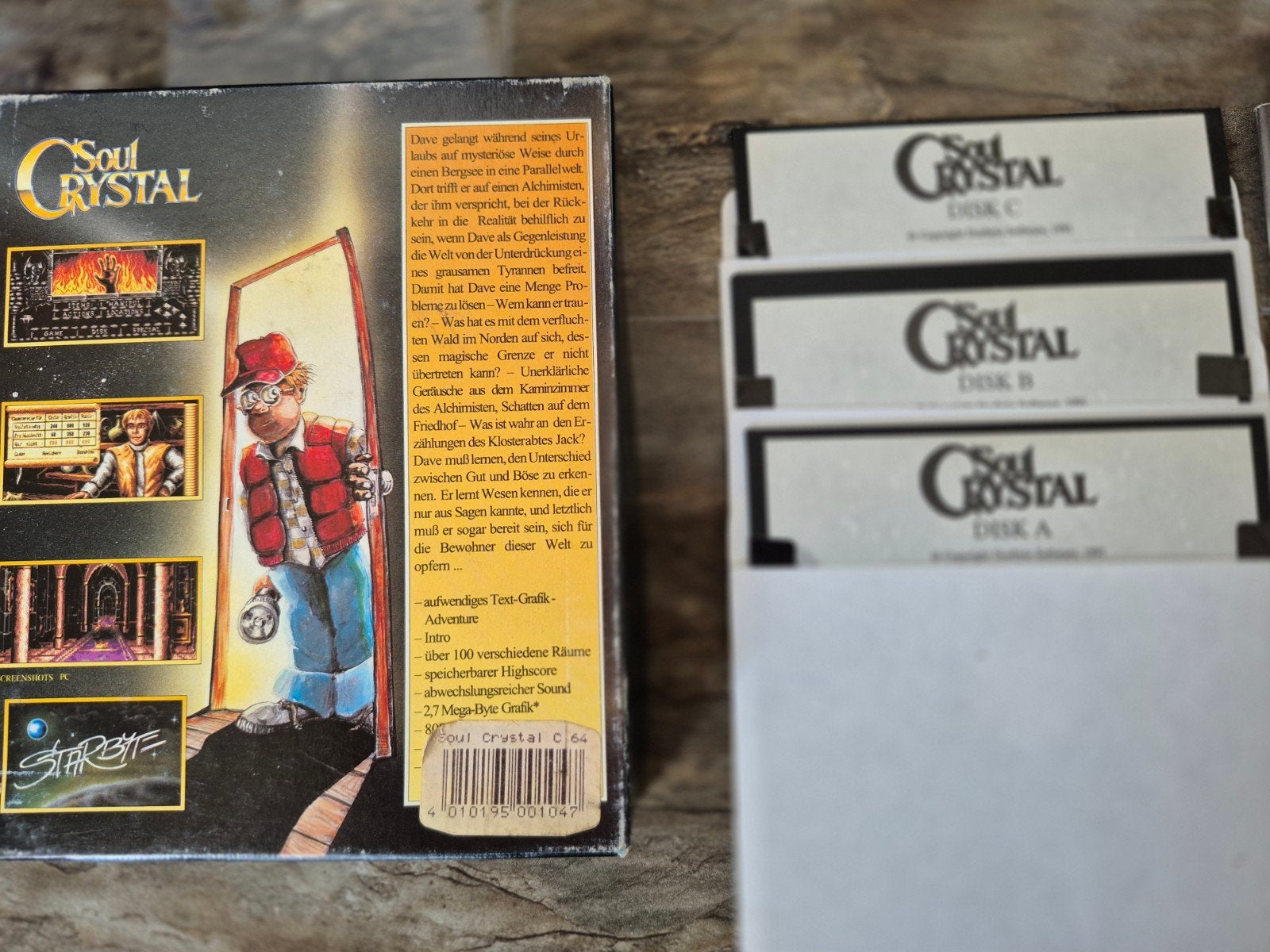 Soul Crystal c64 commodore 64 Game - Klassiek Avontuurl, Avontuur en Actie, Gebruikt, 1 speler, Ophalen of Verzenden