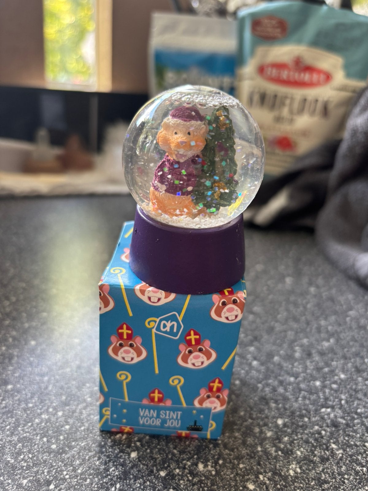 Mini albert heijn snowglobe, Albert Heijn, Ophalen of Verzenden