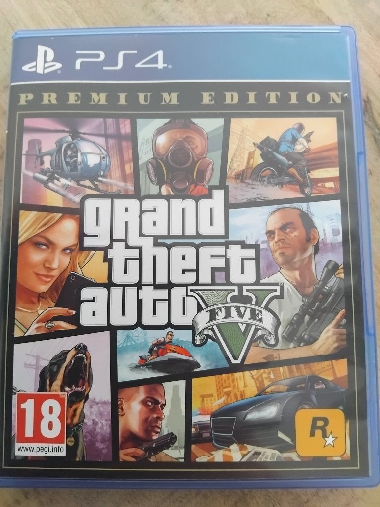 GTA 5- Premium Edition  - PS4, Spelcomputers en Games, Avontuur en Actie, Gebruikt, Vanaf 18 jaar, 1 speler