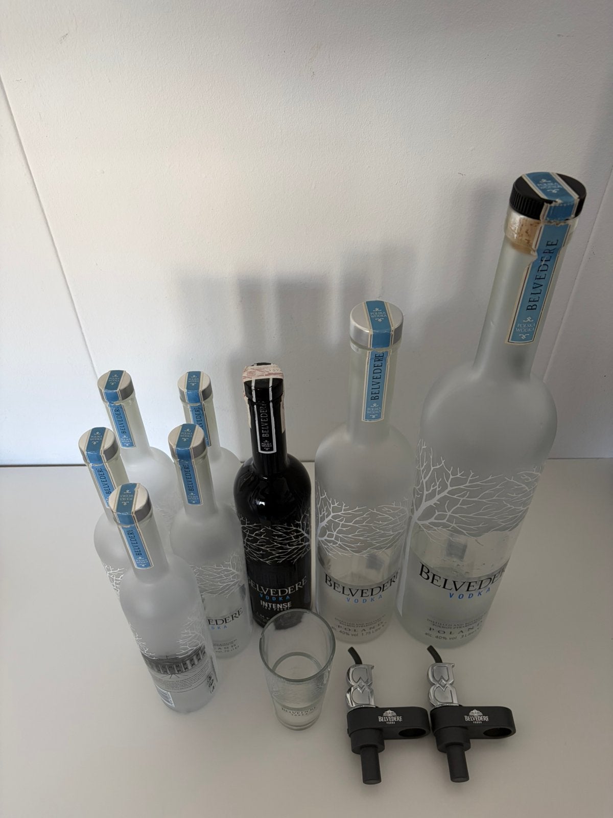 Belvedere Vodka collectie - flessen & accessoires, Ophalen of Verzenden, Gebruikt