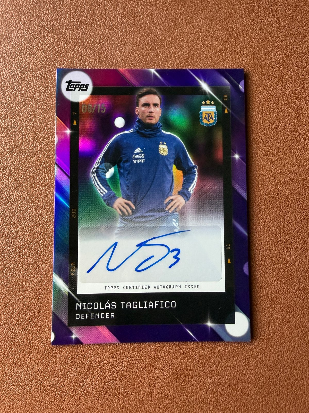 Nicolas Tagliafico Topps FC Argent Auto /15 ajax, Ophalen of Verzenden, Nieuw, Buitenlandse clubs, Spelerskaart