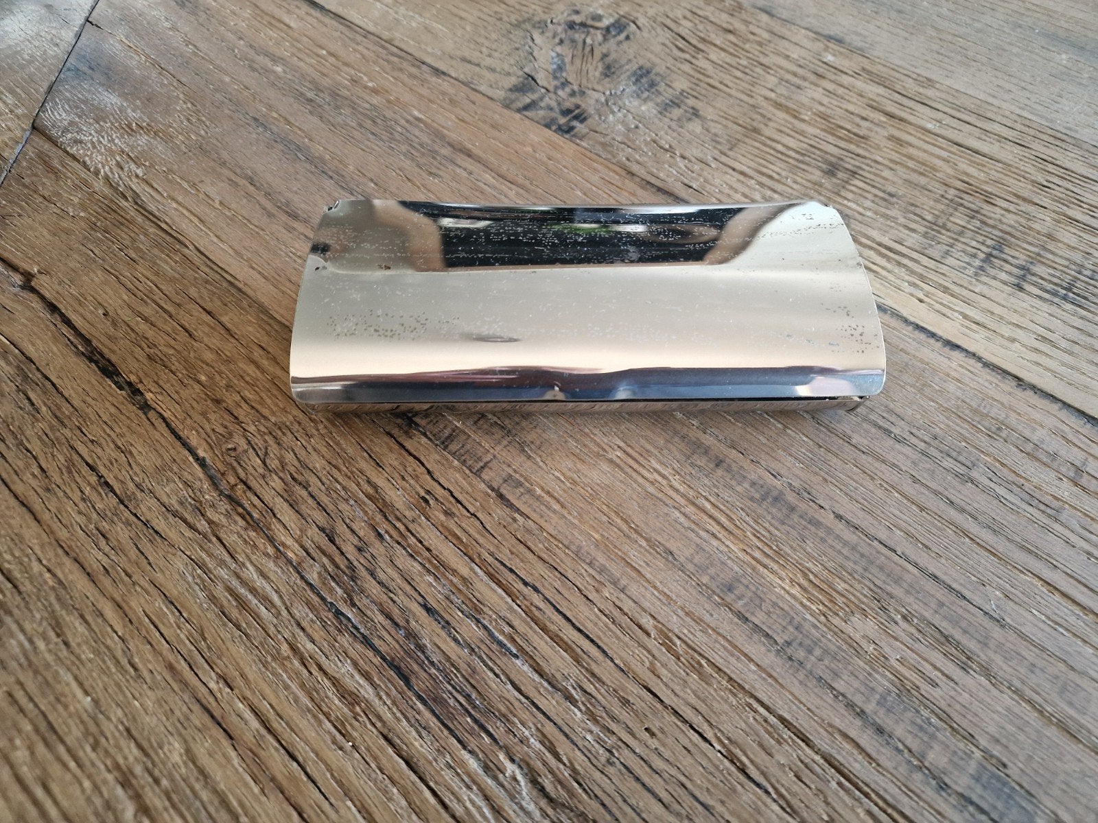 vintage verzilverd silverplate tafelschuier of kruimelveger., Antiek en Kunst, Ophalen of Verzenden