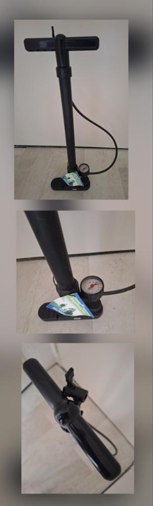 Fietspomp met drukmeter - Zo goed als nieuw, Ophalen