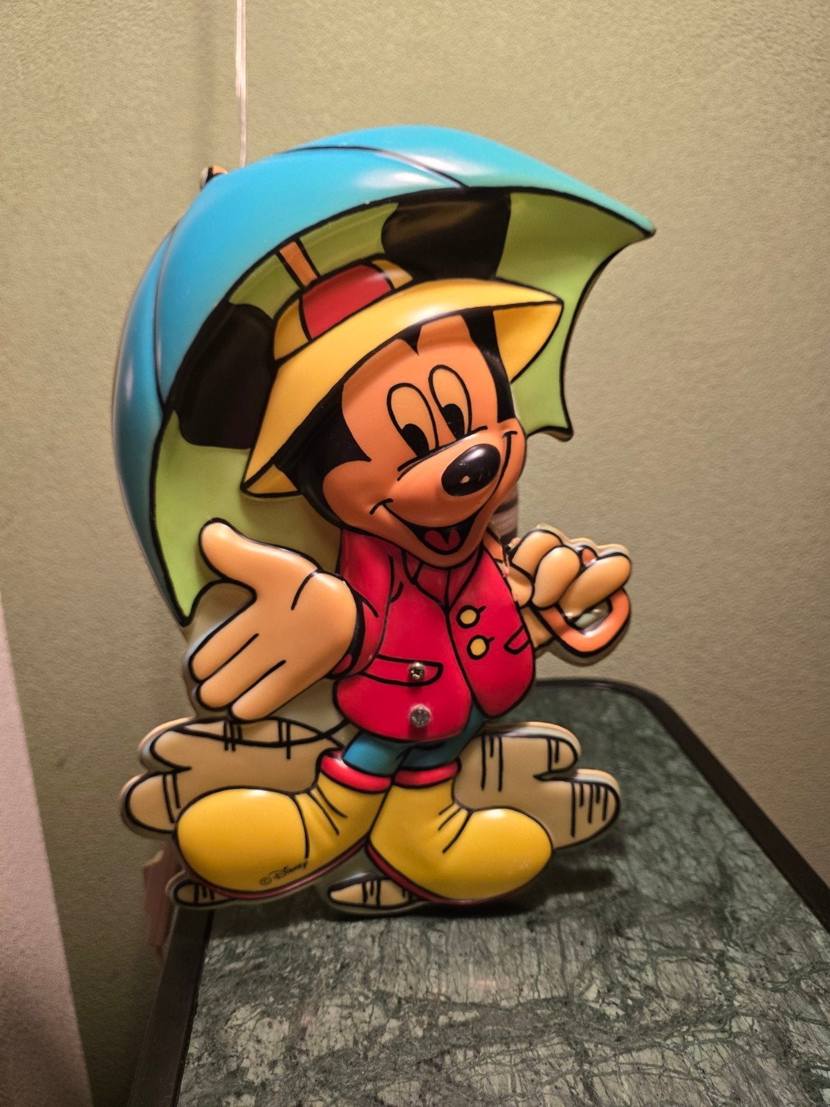 Vintage Disney Mickey Mouse 3D Wandlamp - Jaren 80/90, Ophalen of Verzenden