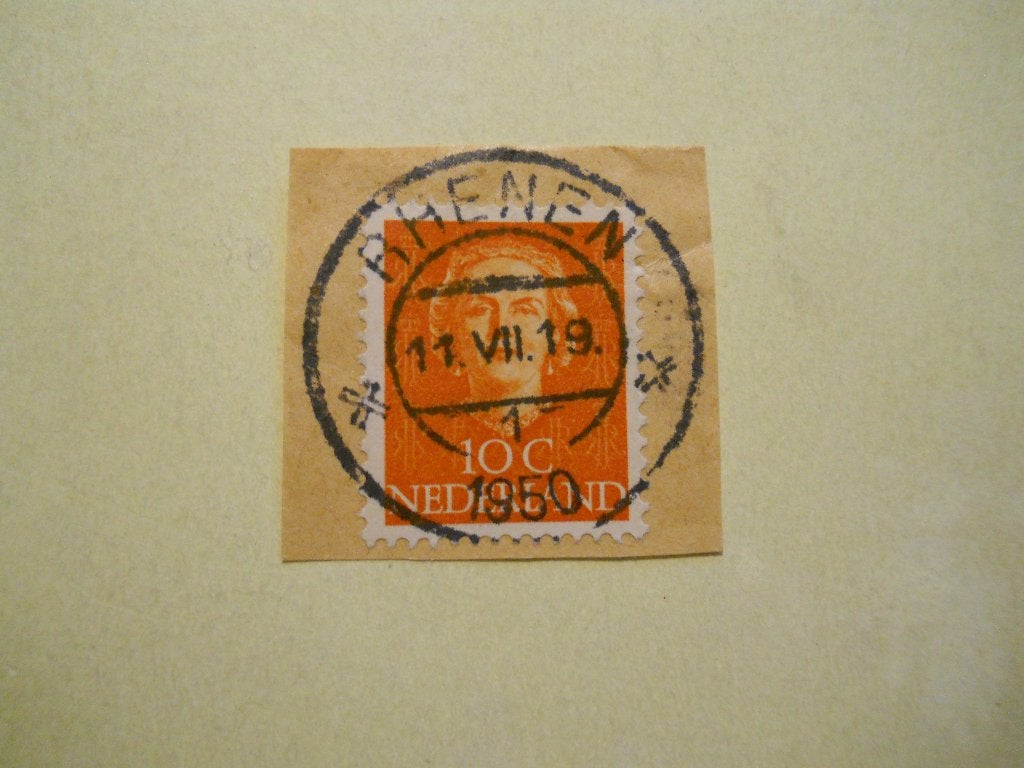 Nederland 1949 Kon. Juliana Nvph.520 Rondstempel Rhenen, Postzegels en Munten, Ophalen of Verzenden, Na 1940, Gestempeld