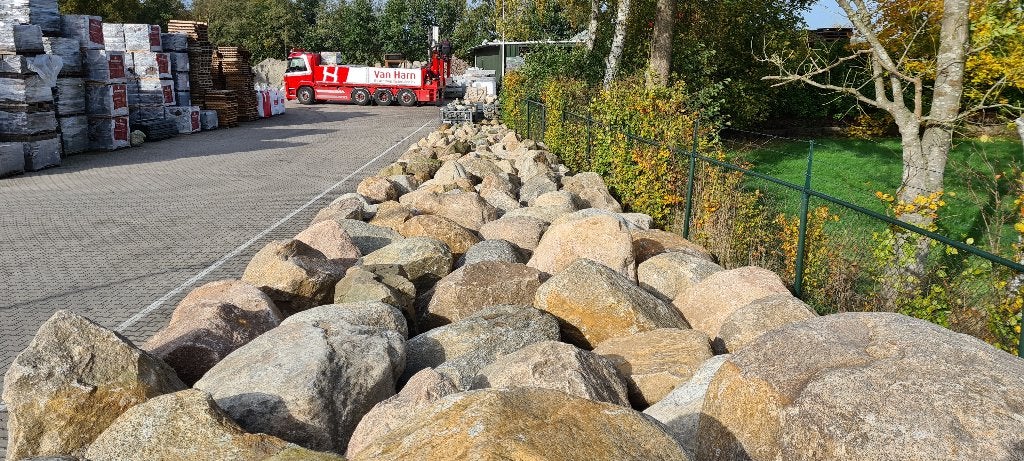 Grote sier keien - Zwerfkeien - Rotsen, Ophalen, Graniet, Nieuw, Kei
